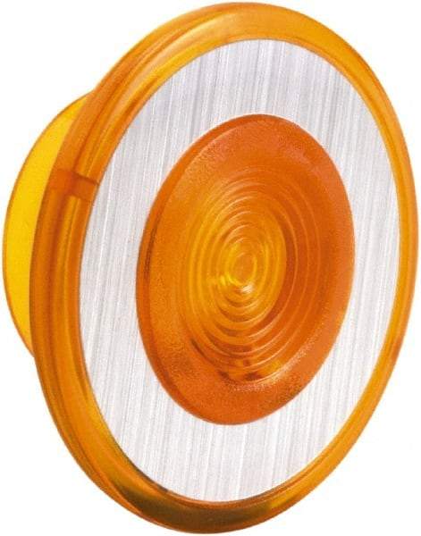 Schneider Electric - Pushbutton Switch Push-Pull Knob - Amber, Round Button, Nonilluminated - Exact Industrial Supply