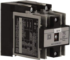 Square D - Electromechanical Screw Clamp General Purpose Relay - 20 Amp at 600 VAC, 4NO, 110 VAC at 50 Hz & 120 VAC at 60 Hz - Exact Industrial Supply