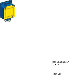 Telemecanique Sensors - 3.7 Inch Long, Metal Body, Limit Switch Body - For Use with ZCKD02, ZCKD029, ZCKD05, ZCKD06, ZCKD08, ZCKD10, ZCKD109, ZCKD15, ZCKD16, ZCKD17, ZCKD21, ZCKD219, ZCKD23, ZCKD239, ZCKD41, ZCKD59, ZCKD81, ZCKD91 - Exact Industrial Supply