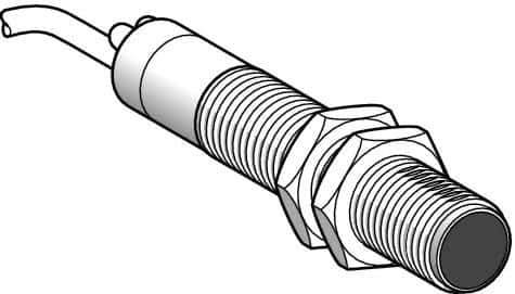 Telemecanique Sensors - Cable Connector, 15m Nominal Distance, Shock and Vibration Resistant, Through Beam Photoelectric Sensor - 24 to 240 VAC/VDC, 25 Hz, Brass, 82mm Long x 18mm Wide x 2.6 Inch High - Exact Industrial Supply