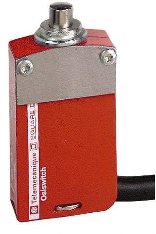 Telemecanique Sensors - 2NO/2NC Configuration, Multiple Amp Level, Metal Plunger Safety Limit Switch - 2m Cable Length, 30mm Wide x 16mm Deep x 60mm High, IP66, IP67, IP68 Ingress Rating - Exact Industrial Supply