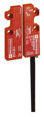 Telemecanique Sensors - NO/NC Configuration, 24 VDC, 100 Amp, Plastic Noncontact Safety Limit Switch - 2m Cable Length, 16mm Wide x 7mm Deep x 51mm High, IP66, IP67 Ingress Rating - Exact Industrial Supply