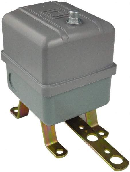 Square D - 1 NEMA Rated, DPST, Float Switch Pressure and Level Switch - 575 VAC, Line-Load-Load-Line Terminal - Exact Industrial Supply