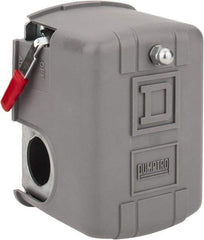 Square D - 1 and 3R NEMA Rated, 70 to 150 psi, Electromechanical Pressure and Level Switch - Fixed Pressure, 575 VAC, L1-T1, L2-T2 Terminal, For Use with Square D Pumptrol - Exact Industrial Supply