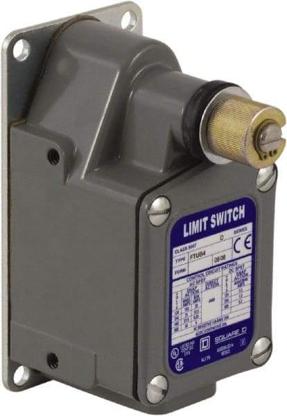 Square D - SPDT, NC/NO, 600 VAC, Screw Terminal, Rotary Head Actuator, General Purpose Limit Switch - 1, 2, 4, 12, 13 NEMA Rating, IP65, IP66, IP67 IPR Rating - Exact Industrial Supply