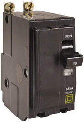 Square D - 30 Amp, 240 VAC, 2 Pole, Bolt On Miniature Circuit Breaker - 14-8 AWG - Exact Industrial Supply