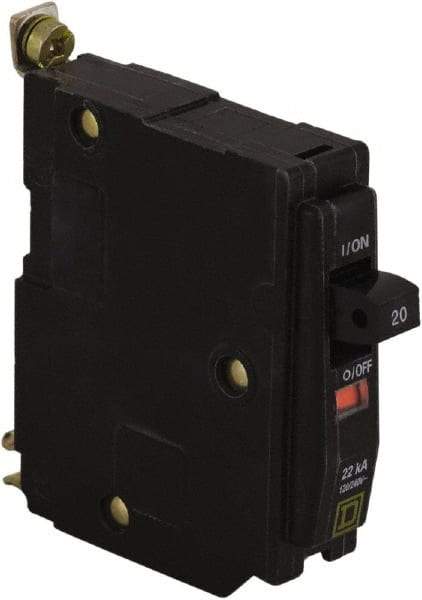 Square D - 30 Amp, 240 VAC, 1 Pole, Bolt On Miniature Circuit Breaker - 14-8 AWG - Exact Industrial Supply