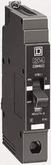 Square D - 40 Amp, 277 V, 1 Pole, Bolt On Miniature Circuit Breaker - 18 kA Breaking Capacity, 12, 14 AWG - Exact Industrial Supply
