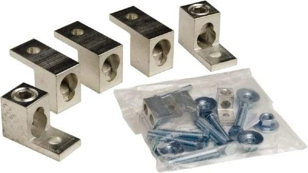 Square D - 4, 1/0, 14-1/0, 14-2/0 AWG, Mechanical Transformer Lug Kit - For Use with Single Phase Primary and Secondary Transformers, Three Phase Delta with Center Tap, Three Phase Wye Secondary Transformers - Exact Industrial Supply