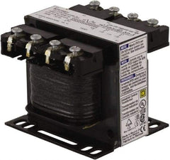 Square D - 50 VA, Top Mount Fuse Block Control Transformer - 50/60 Hz, 3.09 Inch Deep x 2.58 Inch High - Exact Industrial Supply