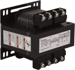 Square D - 200 VA, Top Mount Fuse Block Control Transformer - 50/60 Hz, 3.59 Inch Deep x 3.2 Inch High - Exact Industrial Supply