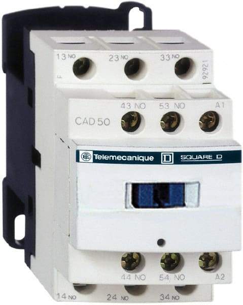 Schneider Electric - 5NO, 110 VAC at 50/60 Hz Control Relay - 17 V - Exact Industrial Supply