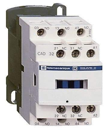 Schneider Electric - 2NC/3NO, 208 VAC at 50/60 Hz Control Relay - 17 V - Exact Industrial Supply