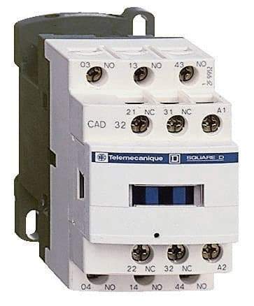 Schneider Electric - 2NC/3NO, 600 VAC at 50/60 Hz Control Relay - 17 V - Exact Industrial Supply