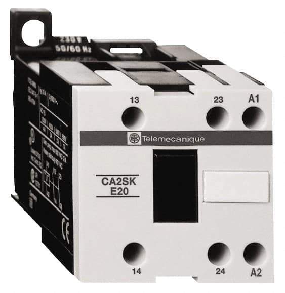 Schneider Electric - 2NO, 24 VAC at 50/60 Hz Control Relay - DIN Rail Mount - Exact Industrial Supply