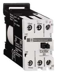 Schneider Electric - 2NO, 110 VAC at 50/60 Hz Control Relay - DIN Rail Mount - Exact Industrial Supply