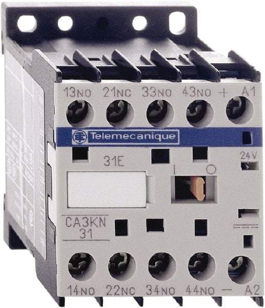 Schneider Electric - 3NO/NC, 24 VDC Control Relay - 17 V - Exact Industrial Supply