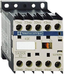 Schneider Electric - 4NO, 230-240 VAC at 50/60 Hz Control Relay - 17 V - Exact Industrial Supply