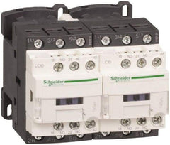 Schneider Electric - 3 Pole, 480 Coil VAC at 50/60 Hz, 25 Amp at 440 VAC, Reversible IEC Contactor - 1 Phase hp: 2 at 115 VAC, 3 at 230/240 VAC, 3 Phase hp: 15 at 460/480 VAC, 20 at 575/600 VAC, 5 at 200/208 VAC, 7.5 at 230/240 VAC - Exact Industrial Supply