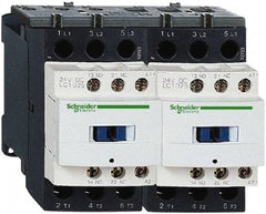 Schneider Electric - 3 Pole, 110 Coil VAC at 50/60 Hz, 25 Amp at 440 VAC, Reversible IEC Contactor - 1 Phase hp: 2 at 115 VAC, 3 at 230/240 VAC, 3 Phase hp: 15 at 460/480 VAC, 20 at 575/600 VAC, 5 at 200/208 VAC, 7.5 at 230/240 VAC - Exact Industrial Supply