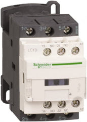 Schneider Electric - 3 Pole, 115 Coil VAC at 50/60 Hz, 32 Amp at 440 VAC and 50 Amp at 440 VAC, Nonreversible IEC Contactor - Exact Industrial Supply