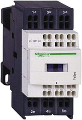 Schneider Electric - 3 Pole, 24 Coil VDC, 18 Amp at 440 VAC and 25 Amp at 440 VAC, Nonreversible IEC Contactor - 1 Phase hp: 1 at 115 VAC, 3 at 230/240 VAC, 3 Phase hp: 10 at 460/480 VAC, 15 at 575/600 VAC, 5 at 200/208 VAC, 5 at 230/240 VAC - Exact Industrial Supply