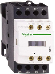 Schneider Electric - 4 Pole, 240 Coil VAC at 50/60 Hz, 25 Amp at 440 VAC, Nonreversible IEC Contactor - Bureau Veritas, CCC, CSA, CSA C22.2 No. 14, DNV, EN/IEC 60947-4-1, EN/IEC 60947-5-1, GL, GOST, LROS, RINA, UL 508, UL Listed - Exact Industrial Supply