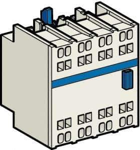 Schneider Electric - Contactor Auxiliary Contact Block - For Use with CR1F and TeSys D - Exact Industrial Supply