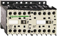 Schneider Electric - 3 Pole, 220 to 230 Coil VAC at 50/60 Hz, 6 Amp at 440 VAC, Reversible IEC Contactor - BS 5424, CSA, IEC 60947, NF C 63-110, RoHS Compliant, UL Listed, VDE 0660 - Exact Industrial Supply