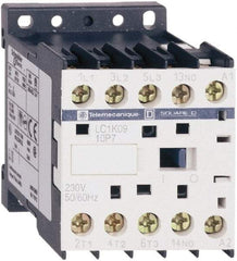 Schneider Electric - 3 Pole, 24 Coil VAC at 50/60 Hz, 16 Amp at 690 VAC, 20 Amp at 440 VAC and 9 Amp at 440 VAC, Nonreversible IEC Contactor - BS 5424, CSA, IEC 60947, NF C 63-110, RoHS Compliant, UL Listed, VDE 0660 - Exact Industrial Supply