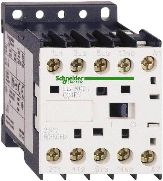Schneider Electric - 4 Pole, 110 Coil VAC at 50/60 Hz, 16 Amp at 690 VAC and 20 Amp at 440 VAC, Nonreversible IEC Contactor - BS 5424, CSA, IEC 60947, NF C 63-110, RoHS Compliant, UL Listed, VDE 0660 - Exact Industrial Supply