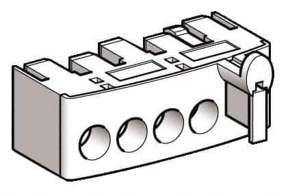Schneider Electric - Starter Control Terminal Block - For Use with LU2BA0, LU2BB0, LU2MB0, LU6MB0, TeSys U - Exact Industrial Supply