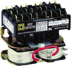 Square D - 3 Pole, 24 Coil VAC at 60 Hz, Reversible Definite Purpose Contactor - Phase 1 and Phase 3 Hp:  1 at 115 VAC, 1.5 at 230 VAC, 3 at 230 VAC, 3 at 460 VAC, 3 at 575 VAC, CSA, RoHS Compliant, UL Listed - Exact Industrial Supply