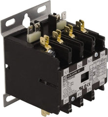 Square D - 4 Pole, 30 Amp Inductive Load, 110 Coil VAC at 50 Hz and 120 Coil VAC at 60 Hz, Definite Purpose Contactor - Exact Industrial Supply