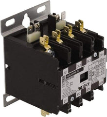 Square D - 4 Pole, 20 Amp Inductive Load, 277 Coil VAC at 60 Hz, Definite Purpose Contactor - Phase 1 and Phase 3 Hp:  1.5 at 115 VAC, 3 at 230 VAC, 7.5 at 230 VAC, 7.5 at 460 VAC, 7.5 at 575 VAC, 30 Amp Resistive Rating, CE, CSA, UL Listed - Exact Industrial Supply