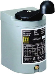 Square D - 250 VDC, 600 VAC Input Volt, Reversing, Drum Switch - CSA, RoHS Compliant, UL Listed - Exact Industrial Supply
