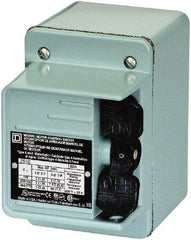 Square D - 3 Poles, 30 Amp, NEMA, Enclosed Toggle Manual Motor Starter - 1 hp at 90 VDC, 1-1/2 hp at 230 VDC, 15 hp at 460 VAC, 2 hp at 115 VAC, 2 hp at 115 VDC, 20 hp at 575 VAC & 7-1/2 hp at 230 VAC, CE, CSA, NEMA 4 & UL Listed - Exact Industrial Supply