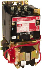 Square D - No Enclosure, 4 Pole, Mechanically Held Lighting Contactor - 30 A (Tungsten), 277 VAC at 60 Hz - Exact Industrial Supply