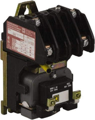 Square D - No Enclosure, 2 Pole, Electrically Held Lighting Contactor - 20 A (Tungsten), 30 A (Fluorescent), 277 VAC at 60 Hz, 2NO Contact Configuration - Exact Industrial Supply