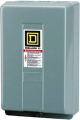 Square D - 1 NEMA Rated, 3 Pole, Mechanically Held Lighting Contactor - 20 A (Tungsten), 30 A (Fluorescent), 220 VAC at 50 Hz, 240 VAC at 60 Hz, 3NO Contact Configuration - Exact Industrial Supply