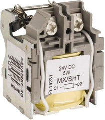 Square D - Circuit Breaker Shunt Trip - 24 VDC Control Voltage, Use with H Frame Circuit Breaker, J Frame Circuit Breaker, L Frame Circuit Breaker - Exact Industrial Supply