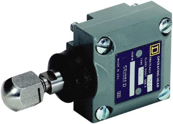 Square D - SPDT, NC/NO, 600 Volt Screw Terminal, Plunger Actuator, General Purpose Limit Switch - 1, 2, 4, 6, 12, 13, 6P NEMA Rating, IP67 IPR Rating - Exact Industrial Supply