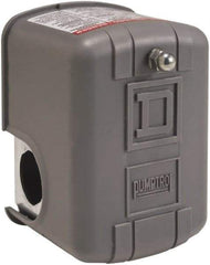 Square D - 1 and 3R NEMA Rated, 20 to 40 psi, Electromechanical Pressure and Level Switch - Adjustable Pressure, 575 VAC, L1-T1, L2-T2 Terminal, For Use with Square D Pumptrol - Exact Industrial Supply