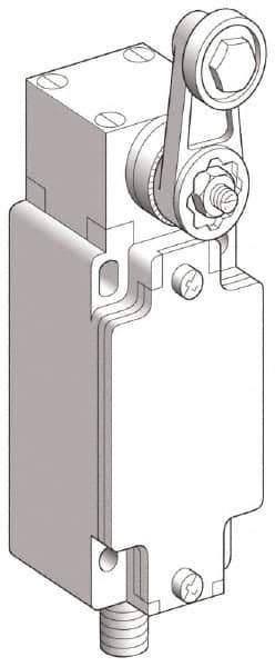 Telemecanique Sensors - DP, NC/NO, 240 VAC, 5-Pin M12 Male Terminal, Roller Lever Actuator, General Purpose Limit Switch - IP66 IPR Rating - Exact Industrial Supply