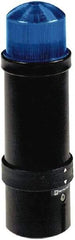 Schneider Electric - 230 VAC, 4X NEMA Rated, Strobe Tube, Blue, Strobe Light - 60 Flashes per min, 70mm Pipe/Pendant, 70mm Diameter, 232mm High, IP65, IP66 Ingress Rating - Exact Industrial Supply