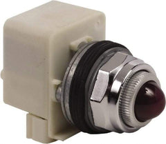 Schneider Electric - 120 VAC Red Lens Indicating Light - Screw Clamp Connector - Exact Industrial Supply