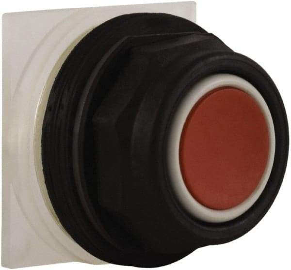 Schneider Electric - 30mm Mount Hole, Extended Straight, Pushbutton Switch Only - Red Pushbutton, Momentary (MO) - Exact Industrial Supply