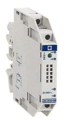Schneider Electric - 12 Milliamp, NC Configuration, Interface Relay Module - DIN Rail Mount, 23 to 131°F, 24 VDC - Exact Industrial Supply