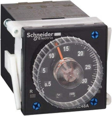 Schneider Electric - 300 hr Delay, Time Delay Relay - 5 Contact Amp, 24 to 240 VAC/VDC at 50/60 Hz - Exact Industrial Supply