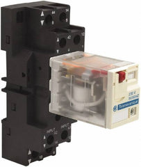 Schneider Electric - 3,750 VA Power Rating, Electromechanical Plug-in General Purpose Relay - 15 Amp at 250 VAC & 28 VDC, 2CO, 230 VAC - Exact Industrial Supply